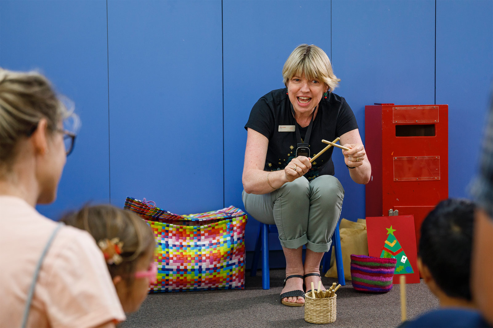 A play-based learning session for children