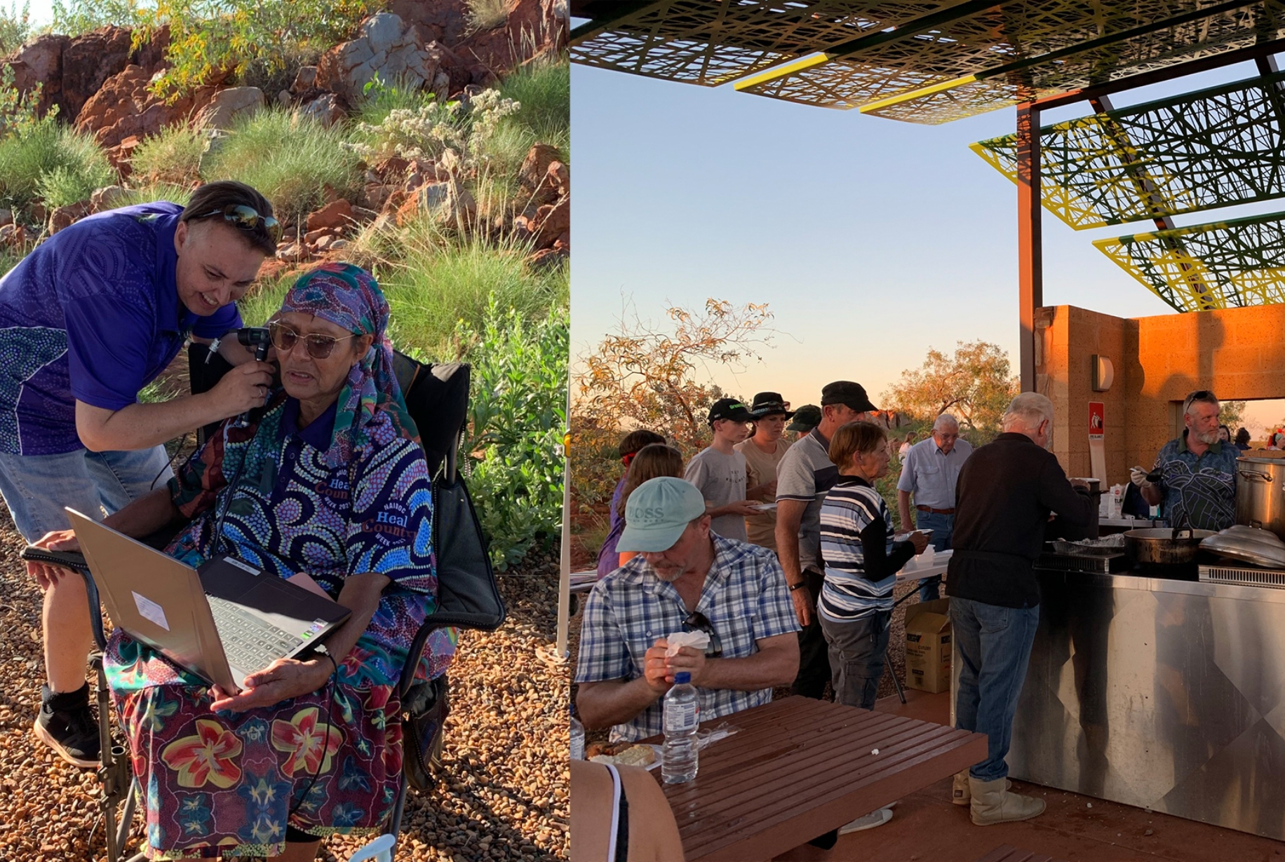 A barbecue with TSH in the remote location, Peedamulla.